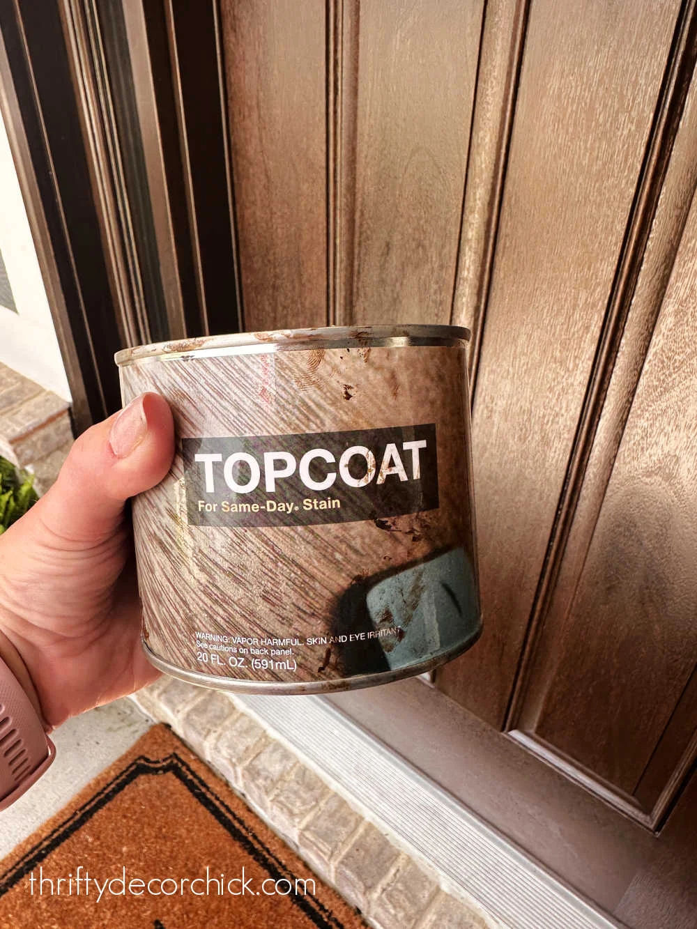 stain topcoat for fiberglass door